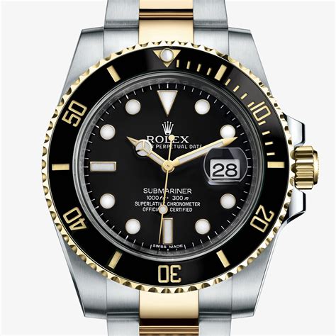 rolex submariner oro acciaio|rolex submariner wrist watch.